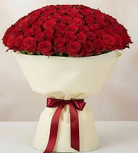 Букет 101 Красная роза Милано в Белый Колодезь