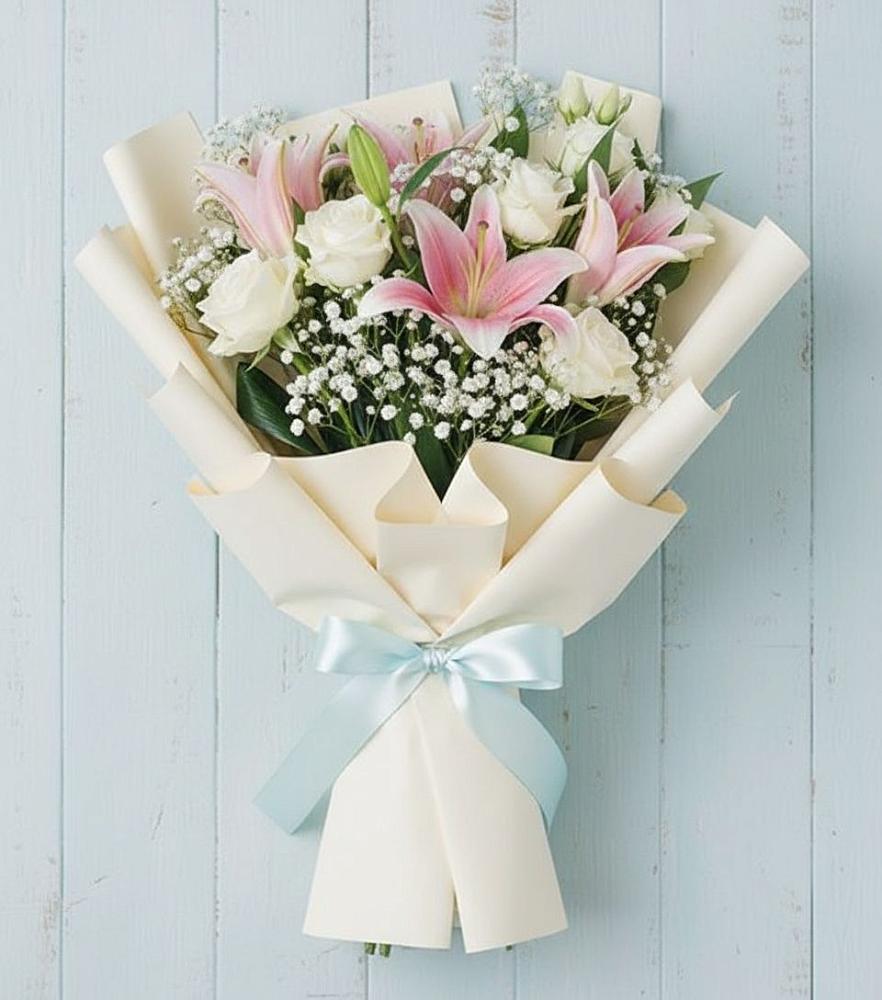 Букет цветов из: Лилии в Белый Колодезь