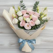 Букет цветов из:  Лизиантусы в Белый Колодезь