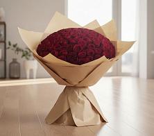 Букет 101 Красная роза #REPLACE_PRED# Белый Колодезь