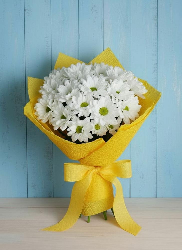 Букет цветов из: Хризантемы в Белый Колодезь