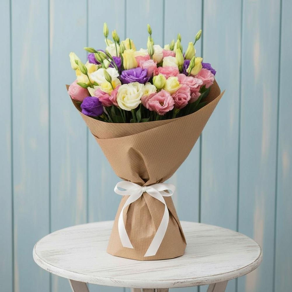 Букет цветов из: Лизиантусы в Белый Колодезь