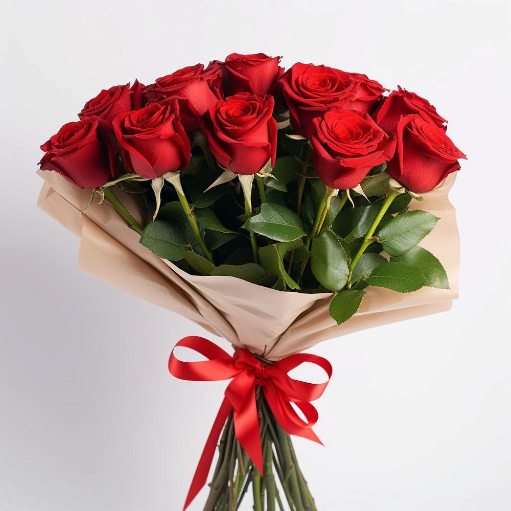 Букет 11 Красных роз Эдлесс Лав в Белый Колодезь