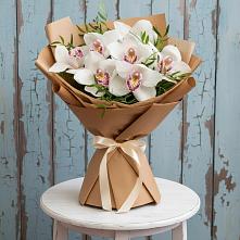 Букет цветов из:  Орхидеи и Розы в Белый Колодезь