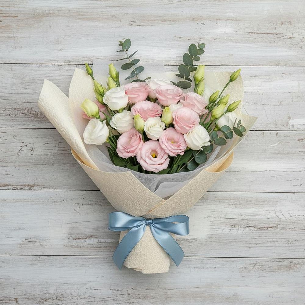 Букет цветов из: Лизиантусы в Белый Колодезь